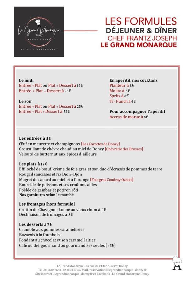 Le Grand Monarque Donzy Hotel Bagian luar foto